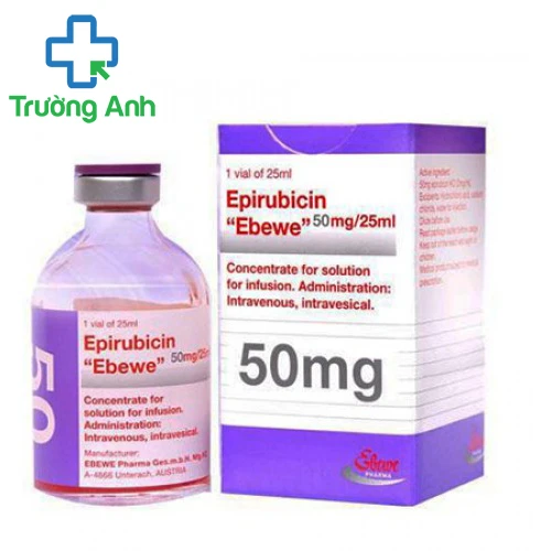 Epirubicin "Ebewe" 50mg/25ml - Thuốc điều trị ung thư hiệu quả của Austria