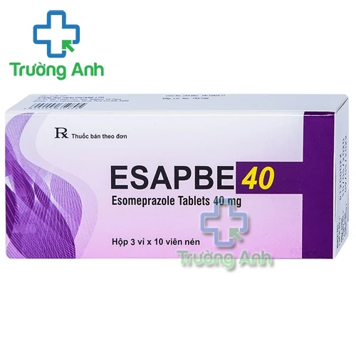 Esapbe 40mg - Thuốc điều trị viêm loét dạ dày, tá tràng hiệu quả của Sterling
