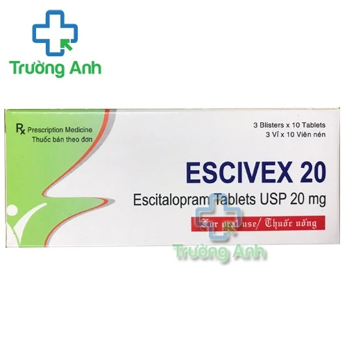 Escivex 20 - Thuốc điều trị rối loạn lo âu và trầm cảm của India