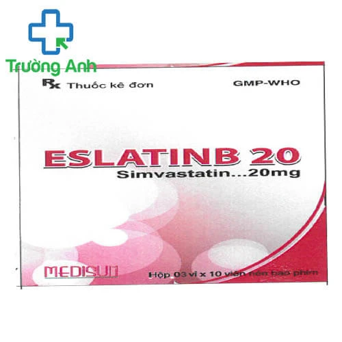 ESLATINB 20 - Thuốc điều trị tăng cholesterol máu hiệu quả của Medisun
