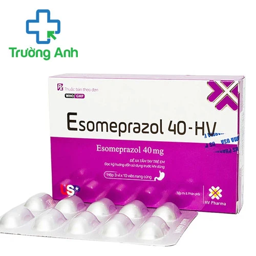 Esomeprazol 40-HV - Thuốc điều trị trào ngược dạ dày thực quản hiệu quả