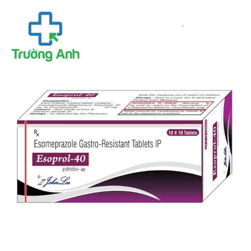 Esoprol-40 Johnlee Pharma - Thuốc điều trị loét dạ dày tá tràng hiệu quả