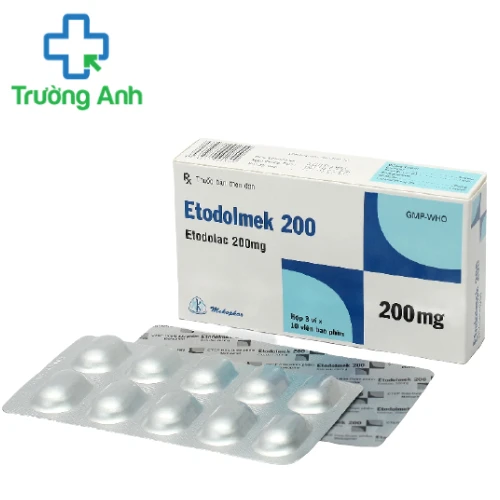 Etodolmek 200 - Thuốc điều trị viêm và đau do viêm xương khớp