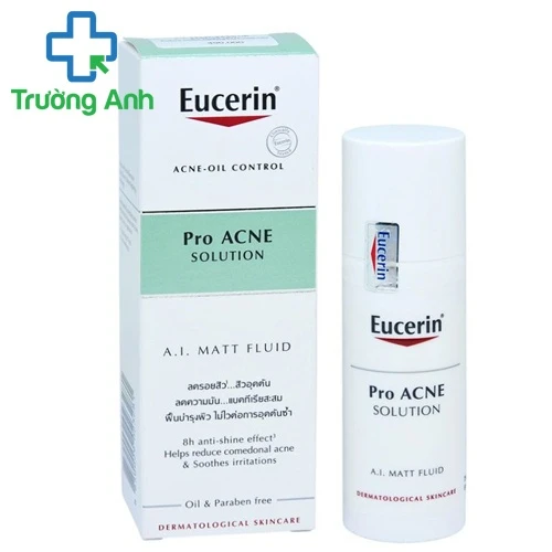 Eucerin Pro Acne Solution A.I Matt Fluid 50ml - Kem dưỡng ẩm kiểm soát nhờn, giảm mụn