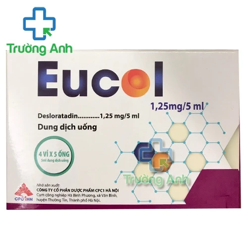 Eucol 1.25mg/5ml - Thuốc điều trị viêm mũi dị ứng hiệu quả