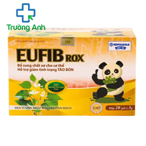 EUFIB ROX - Men vi sinh giúp giảm táo bón, tiêu chảy của Rostex Pharma