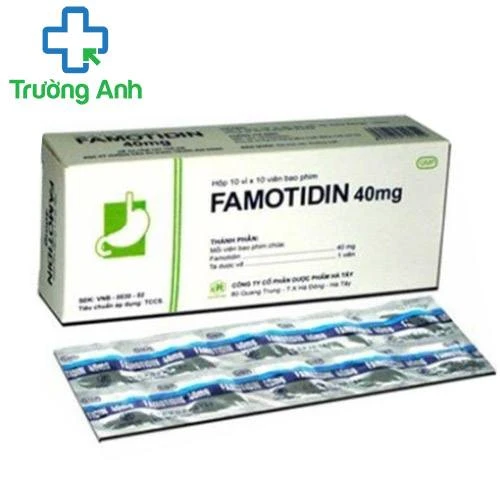 Famotidin 40mg Hataphar - Thuốc điều trị viêm loét dạ dày, tá tràng hiệu quả