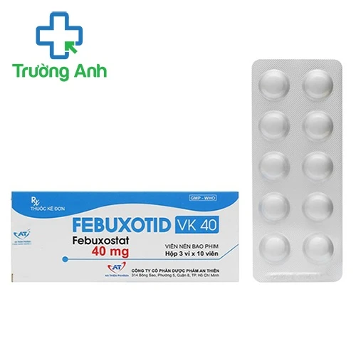 Febuxotid vk 40 - Thuốc điều trị bệnh gút (gout) hiệu quả của An Thiên