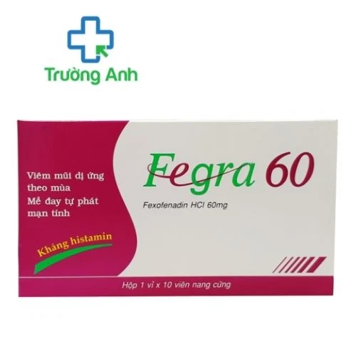 Fegra 60mg - Thuốc chống dị ứng của Pymepharco