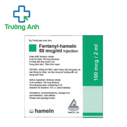 Fentanyl- Hameln 50mcg/ml (2ml) - Thuốc giảm đau hiệu quả của Đức