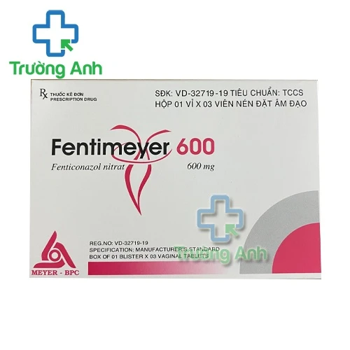 Fentimeyer 600 Meyer-BPC - Viên đặt điều trị viêm âm đạo hiệu quả