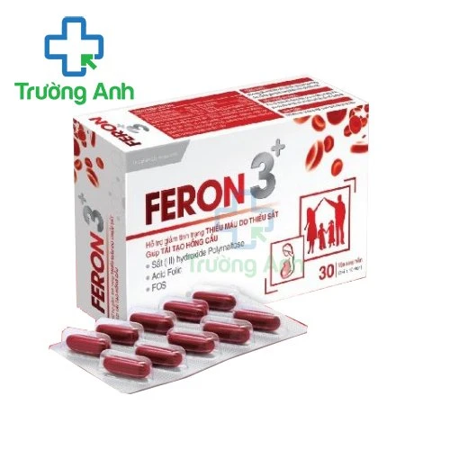 Feron 3+ - Giúp bổ sung sắt, acid folic hiệu quả