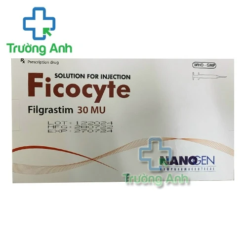 Ficocyte 30MU/0.5ml Nanogen - Thuốc điều trị giảm bạch cầu trung tính hiệu quả