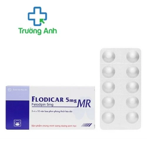FLODICAR 5mg MR - Thuốc điều trị tăng huyết áp và đau thắt ngực