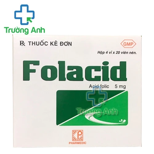 Folacid - Acid Folic 5mg Pharmedic bổ sung sắt hiệu quả