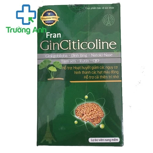 Fran GinCiticoline - Giúp hoạt huyết, cải thiện trí nhớ hiệu quả