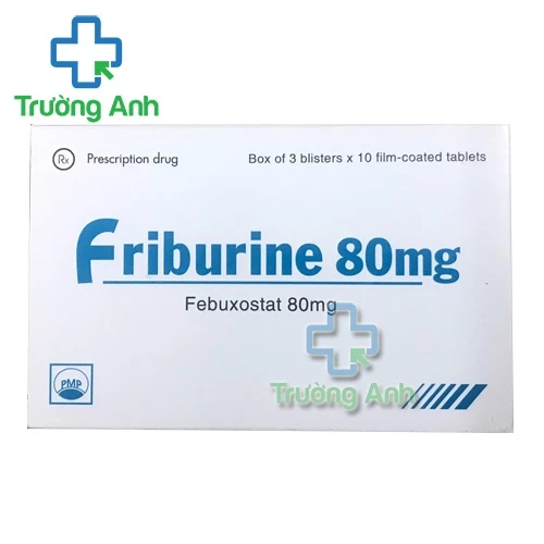 Friburine 80mg - Thuốc điều trị tăng acid uric máu mãn tính của Pymepharco