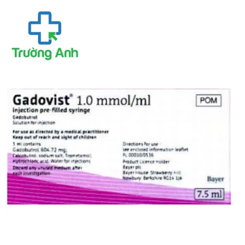 Gadovist 1mmol/ml 7,5ml Bayer - Thuốc cản quang dùng chuẩn đoán hiệu quả 