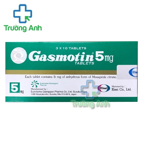 Gasmotin 5mg - Thuốc bảo vệ đường tiêu hóa hiệu quả của Nhật Bản