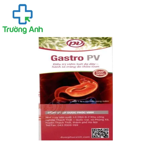 Gastro PV - Hỗ trợ điều trị viêm loét dạ dày và hành tá tràng hiệu quả