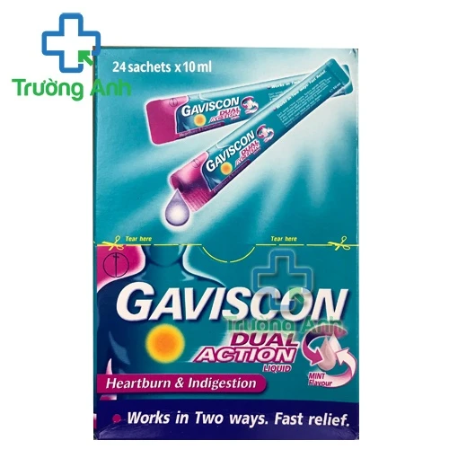 Gaviscon Dual Action (hỗn dịch uống) - Thuốc điều trị trào ngược dạ dày thực quản hiệu quả