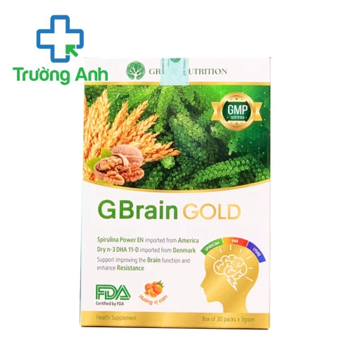 GBrain Gold Medistar - Hỗ trợ bổ sung DHA, kẽm và vitamin cho cơ thể