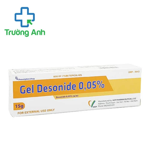 Gel Desonide 0.05% 15g VCP - Gel bôi trị viêm da cơ địa hiệu quả