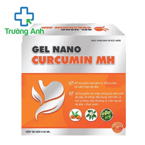 Gel Nano Curcumin MH (gói) - Hỗ trợ giảm các triệu chứng viêm loét dạ dày hiệu quả 