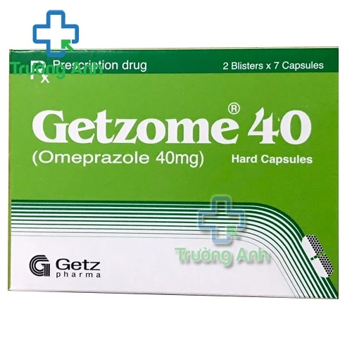 Getzome 40mg Getz Pharma (viên) - Thuốc điều trị loét dạ dày tá tràng hiệu quả