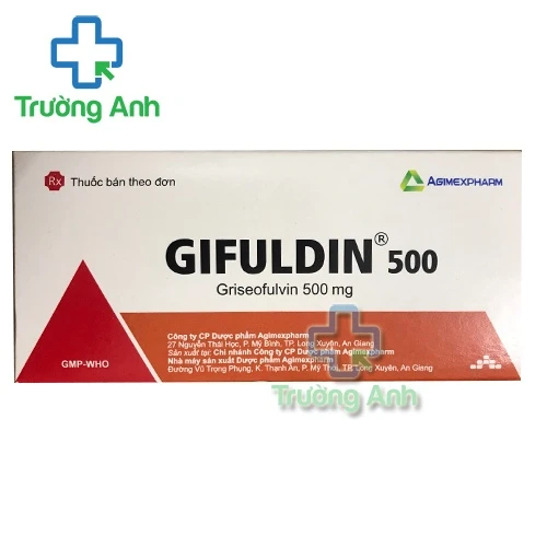 GIFULDIN 500 - Thuốc trị nấm ngoài da hiệu quả của Agimexpharm