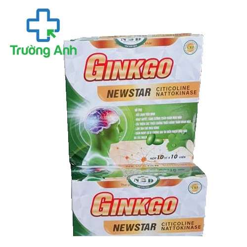 Ginkgo Newstar Citicoline Nattokinase - Viên uống bổ não hiệu quả