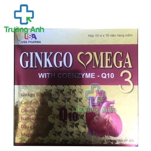 Ginkgo Omega 3 with Co-enzyme Q10 - Giúp hoạt huyết, tăng cường tuần hoàn não hiệu quả