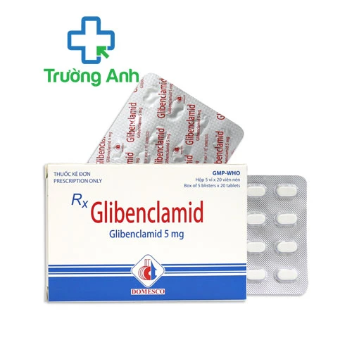 Glibenclamid 5mg Domesco - Thuốc  điều trị đái tháo đường hiệu quả