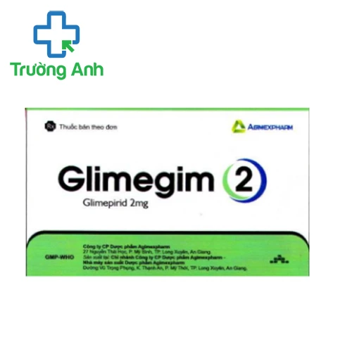 GLIMEGIM 2 - Thuốc điều trị bệnh tiểu đường hiệu quả của Agimexpharm