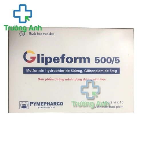 Glipeform 500/5 Pymepharco - Thuốc điều trị đái tháo đường hiệu quả