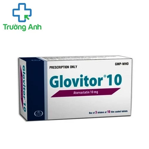 Glovitor 10mg-20mg - Thuốc điều trị mỡ máu cao hiệu quả