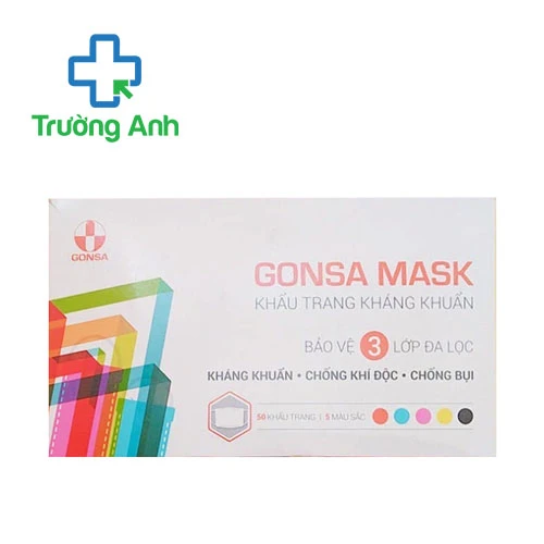 Gonsa Mask - Khẩu trang 3 lớp kháng khuẩn