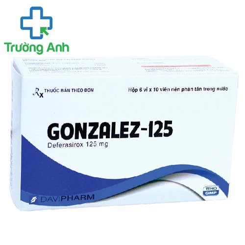 Gonzalez-125 - Thuốc điều trị ngộ độc sắt và thải sắt hiệu quả