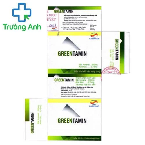 Greentamin Hadiphar - Thuốc bổ sung sắt do thiếu máu hiệu quả