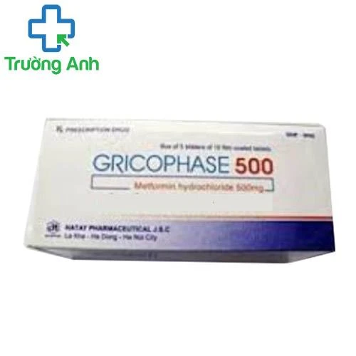 Gricophase 500mg - Thuốc điều trị bệnh đái tháo đường hiệu quả