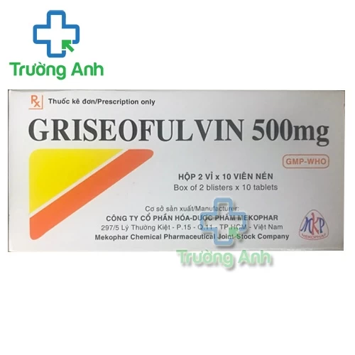 Griseofulvin 500 mg MKP - Thuốc trị nấm hiệu quả