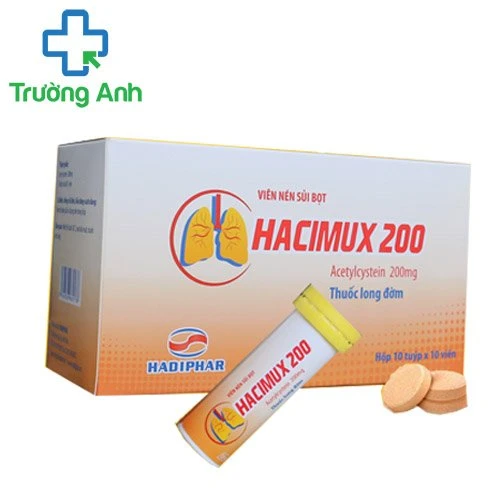 Hacimux 200 (viên sủi) - Giúp điều trị viêm phế quản hiệu quả của Hadiphar