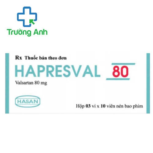 Hapresval 80 - Thuốc điều trị cao huyết áp hiệu quả của Hasan
