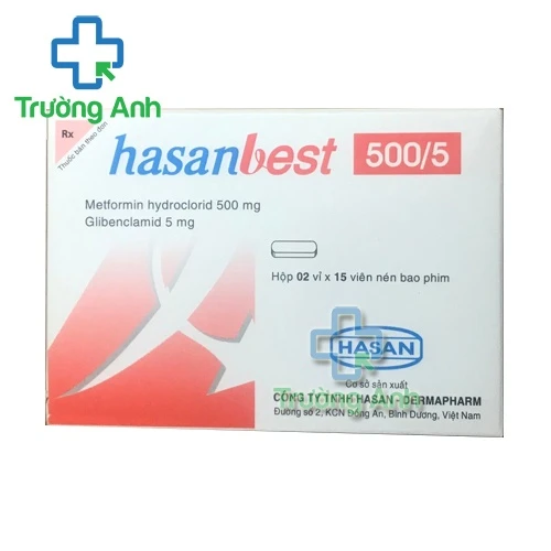 Hasanbest 500/5 - Thuốc điều trị đái tháo đường tuýp 2 hiệu quả của Hasan