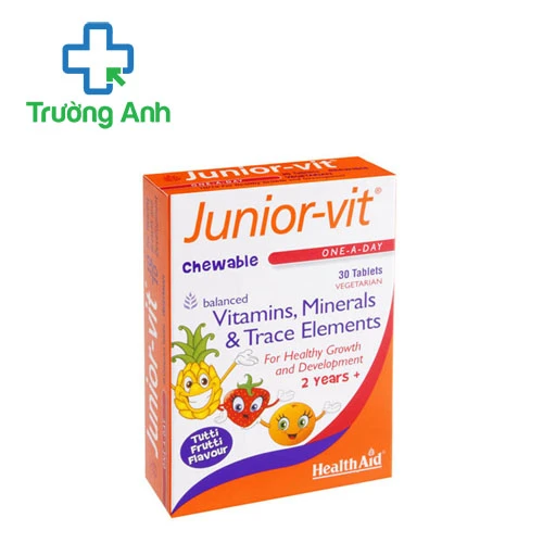 HealthAid Junior-Vit Chewable Tablets - Hỗ trợ bổ sung vitamin cho trẻ