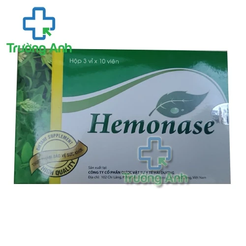 Hemonase - TPCN tăng cường sức khỏe hệ tiêu hóa hiệu quả