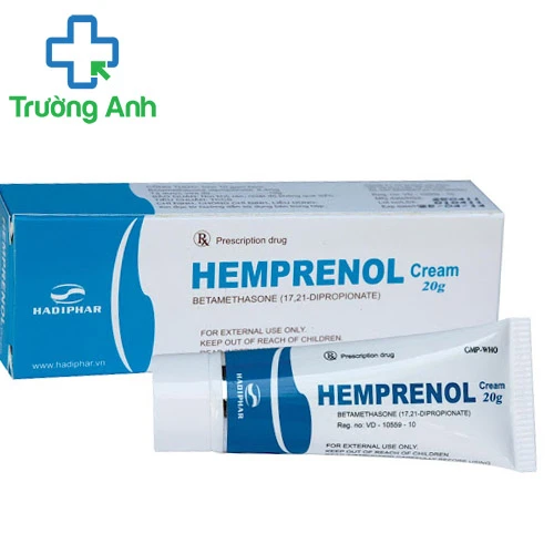 Hemprenol Cream 20g Hadiphar - Giúp điều trị các bệnh ngoài da hiệu quả