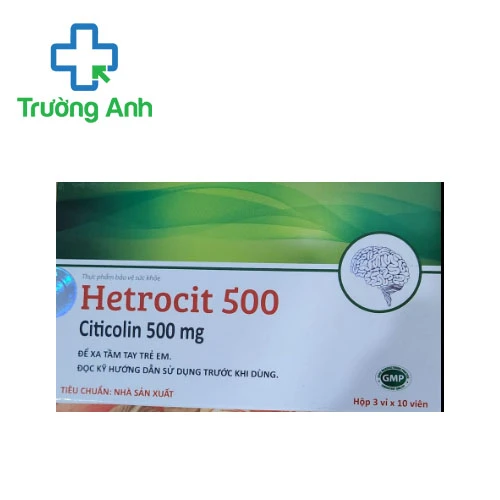 Hetrocit 500mg - Thuốc điều trị bệnh não hiệu quả