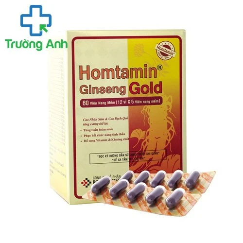 Homtamin ginseng gold - Giúp bổ sung vitamin - khoáng chất hiệu quả