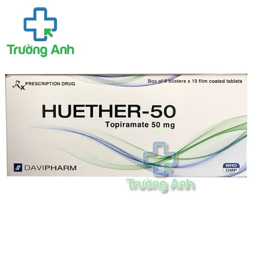 Huether 50mg - Thuốc chống co giật cục bộ hiệu quả của Davipharm